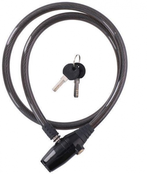 Dunlop Alarm cable lock 12x100cm strong Black 