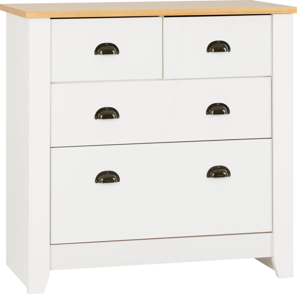 Ludlow 2+2 Drawer Chest White/Oak Lacquer – MSKA Solutions Ltd