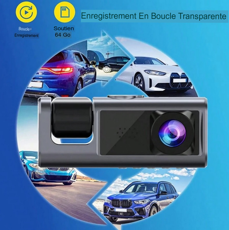 Dash Cam HD 1080P 3-Channel with Front, Rear & Inside Inc. + Night Vision + SD card included - Image 13